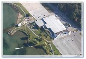 Bayshore Community Centre from the air